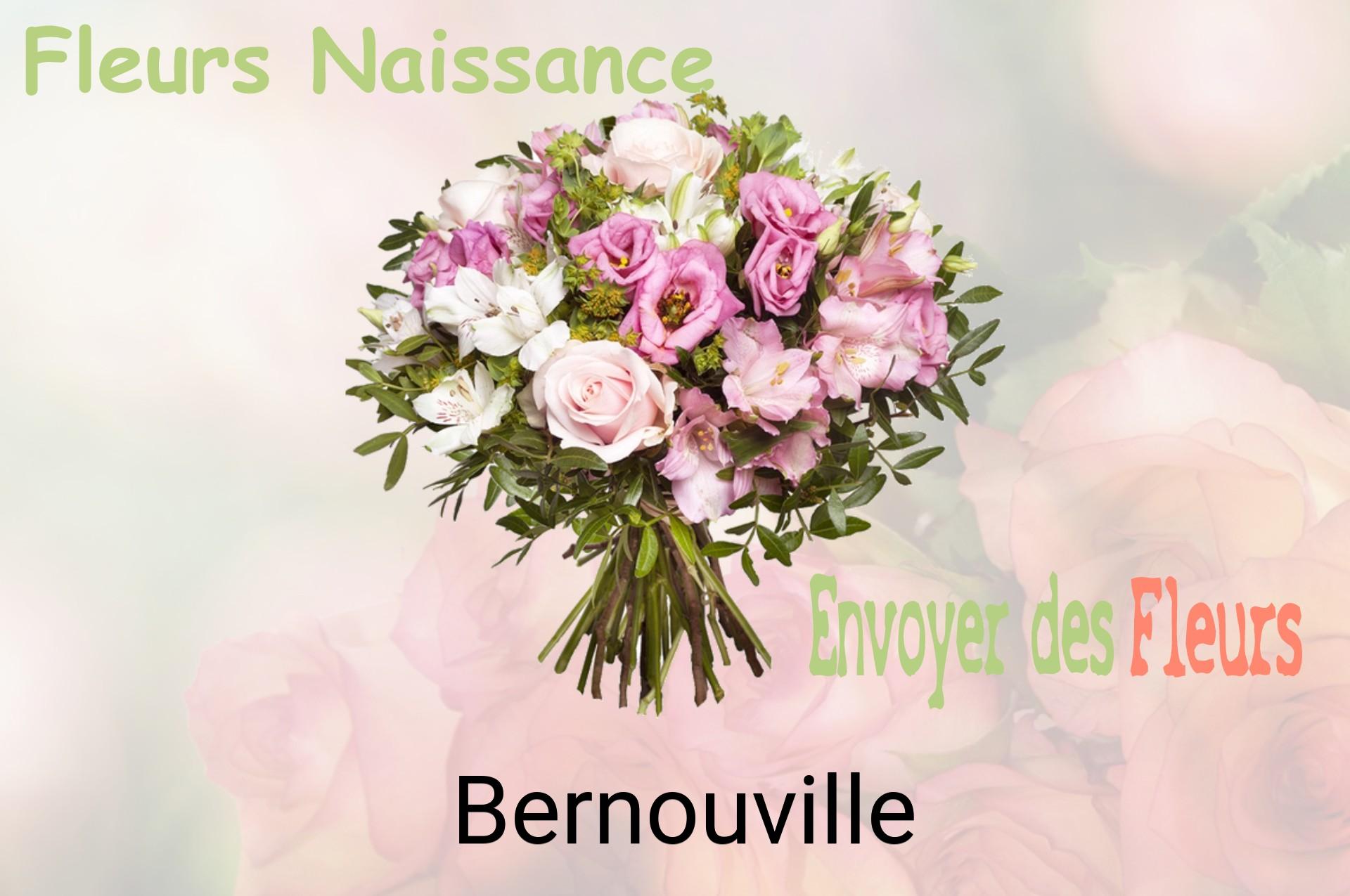 Bouquet de fleurs de naissance livré à Bernouville